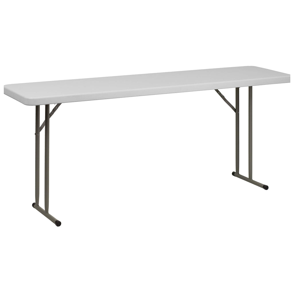 Granite White Plastic Folding Training Table Set T806503