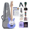 30 Inch 1/4 Size Purple Electric Guitar Kit with Amp C288