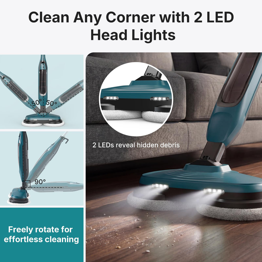 Steam Mop with Rotating Pads, 4 Cleaning Modes Z53263