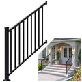 Aluminum Stair Railing Kit, 42 in x 4 ft Black K2587