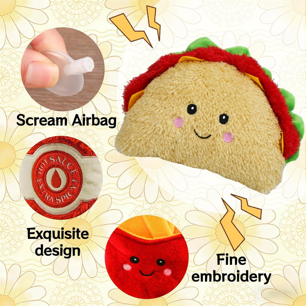 3-Pack Squeaky Plush Dog Chew Toys Set K96328