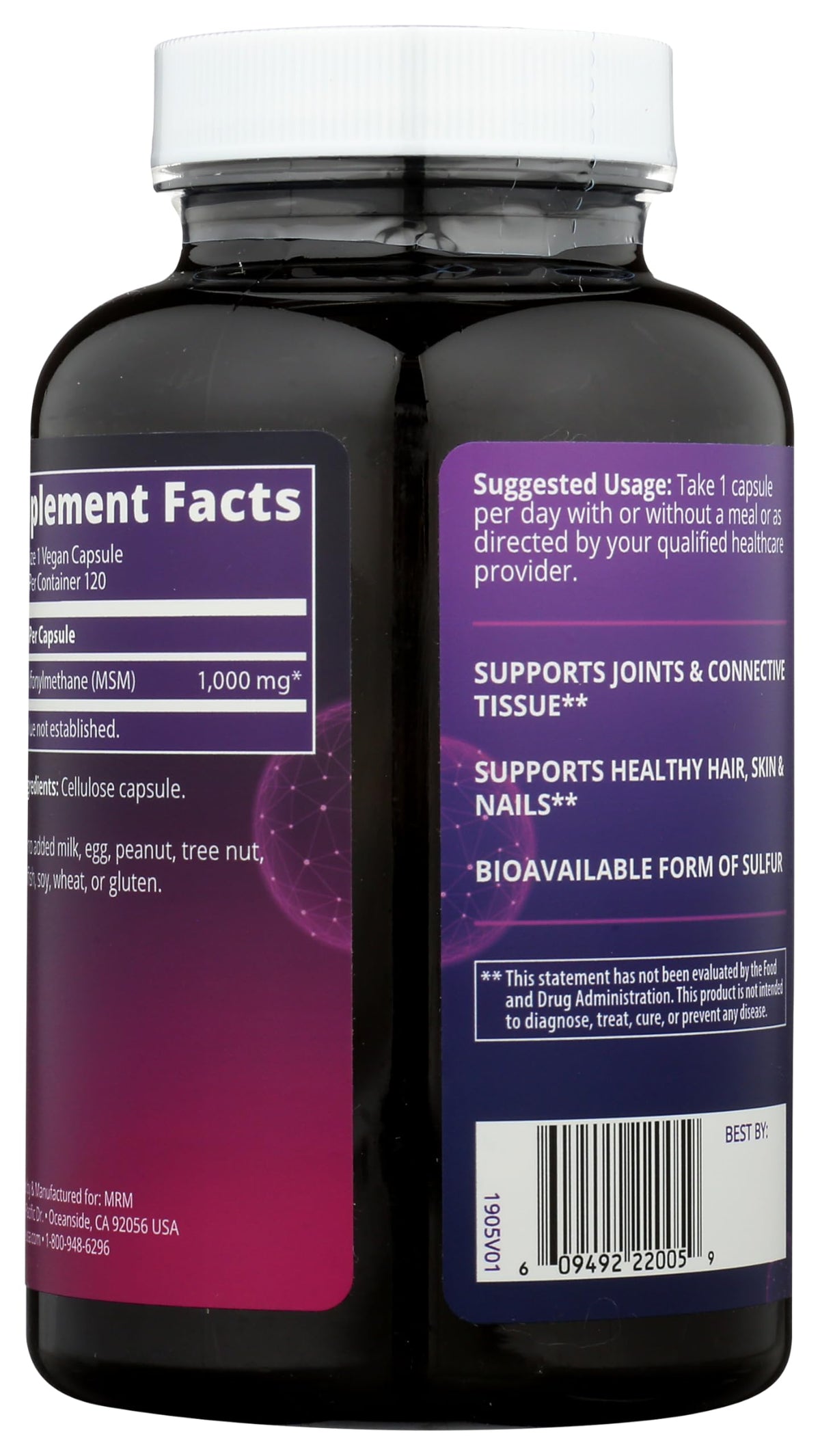 MSM 1000mg Vegan F26448