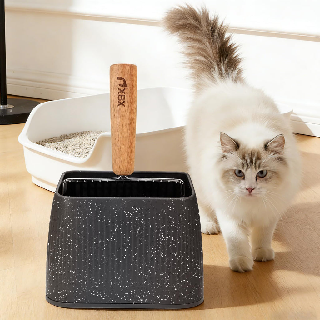 Heavy Duty Stainless Steel Cat Litter Scoop with Holder Z80887