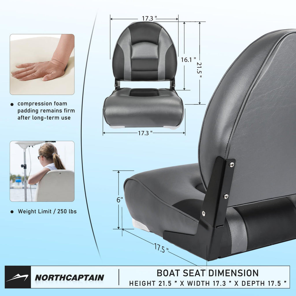 High Back Folding Boat Seat Z5629