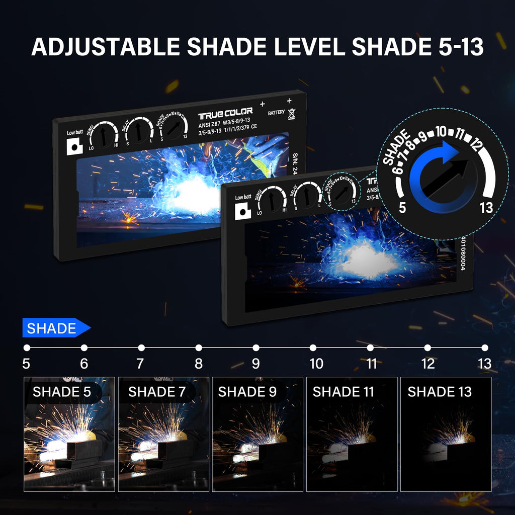 Adjustable Auto Darkening Welding Lens 2x4 1/4 B447