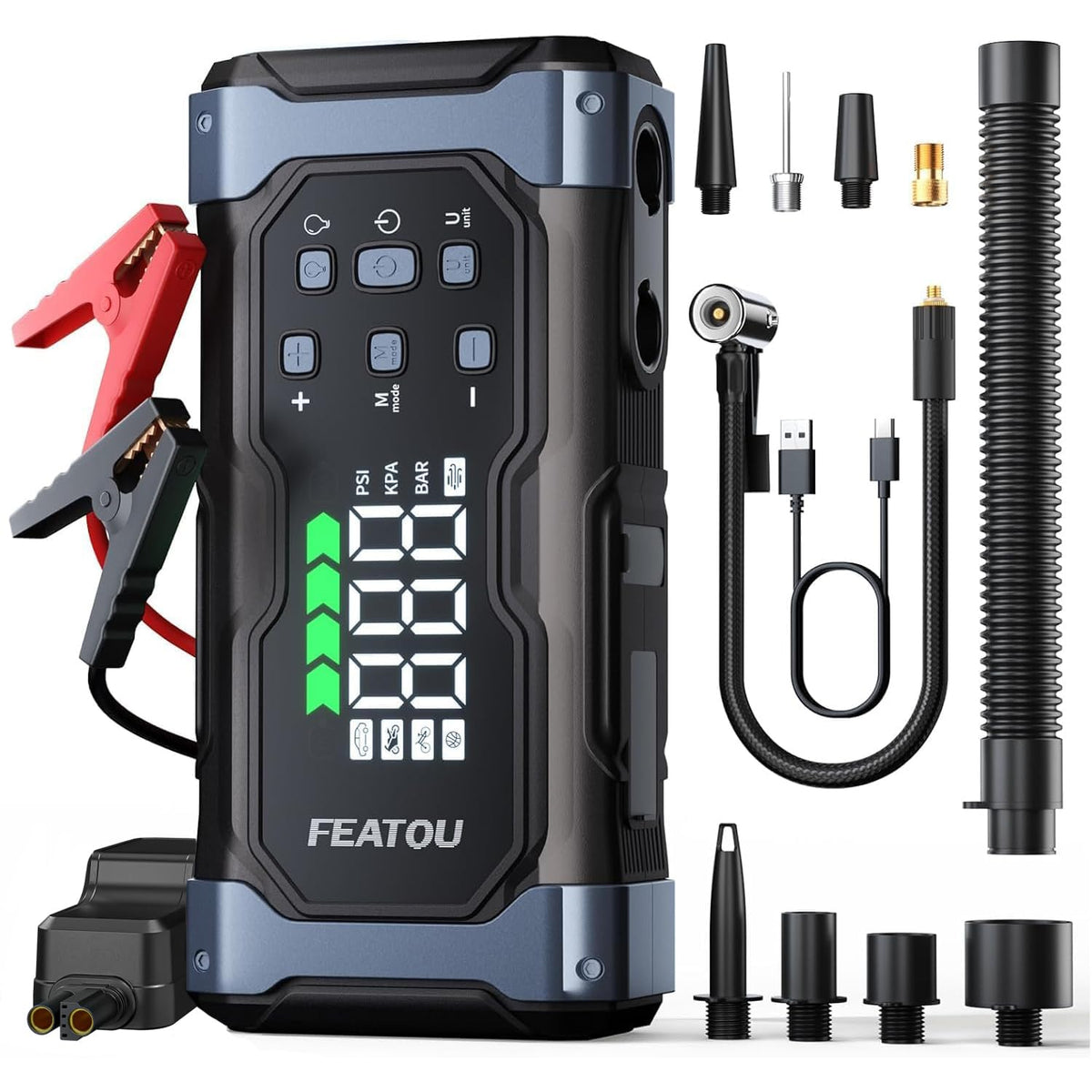 9000A Jump Starter with Air Compressor X2647