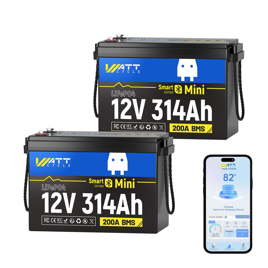 12V 314Ah LiFePO4 Battery 2 Pack K435228