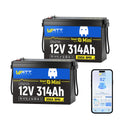 12V 314Ah LiFePO4 Battery 2 Pack K435228