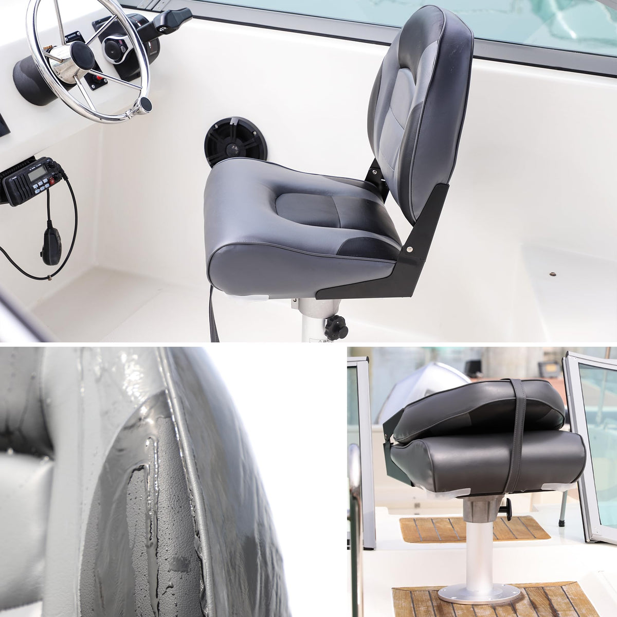 High Back Folding Boat Seat Z5629