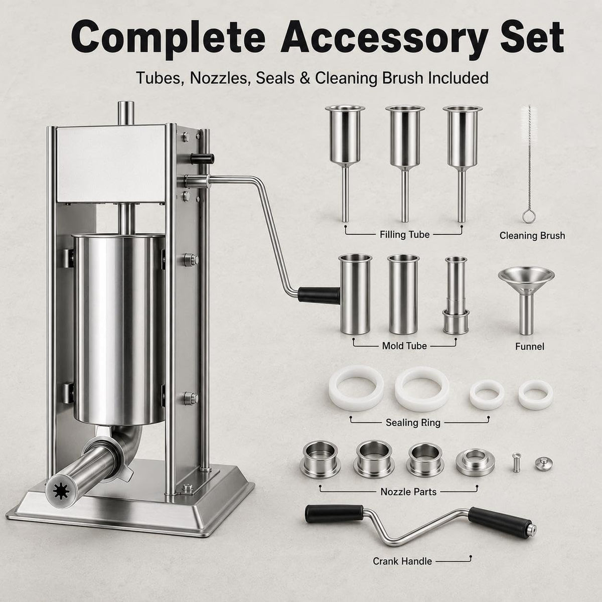 Vertical Meat Filler, Sausage Stuffer & Churro Maker K18529
