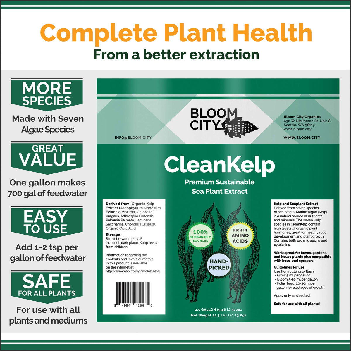 Seaweed and Kelp Liquid Fertilizer 1 Gal T855376
