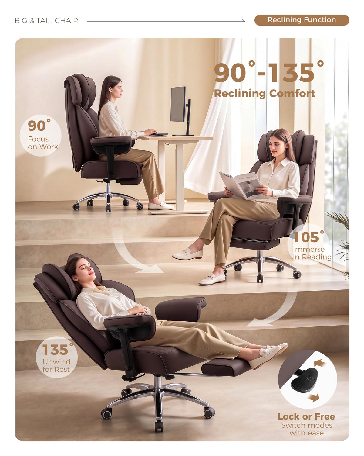 Big and Tall Ergonomic Office Chair C507277