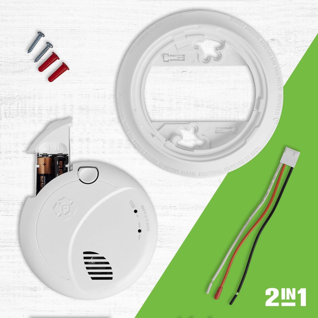Hardwire Combination Smoke & Carbon Monoxide Alarm with Voice R272467