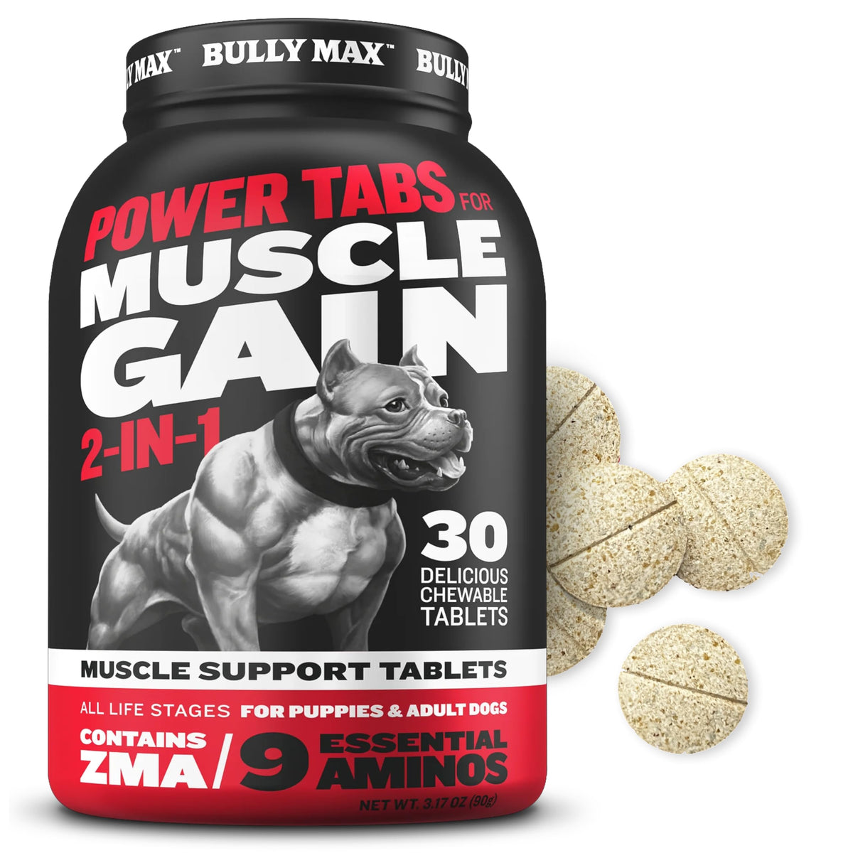 Liquid Weight Gainer 16oz and Muscle Builder Tablets 30ct W253839