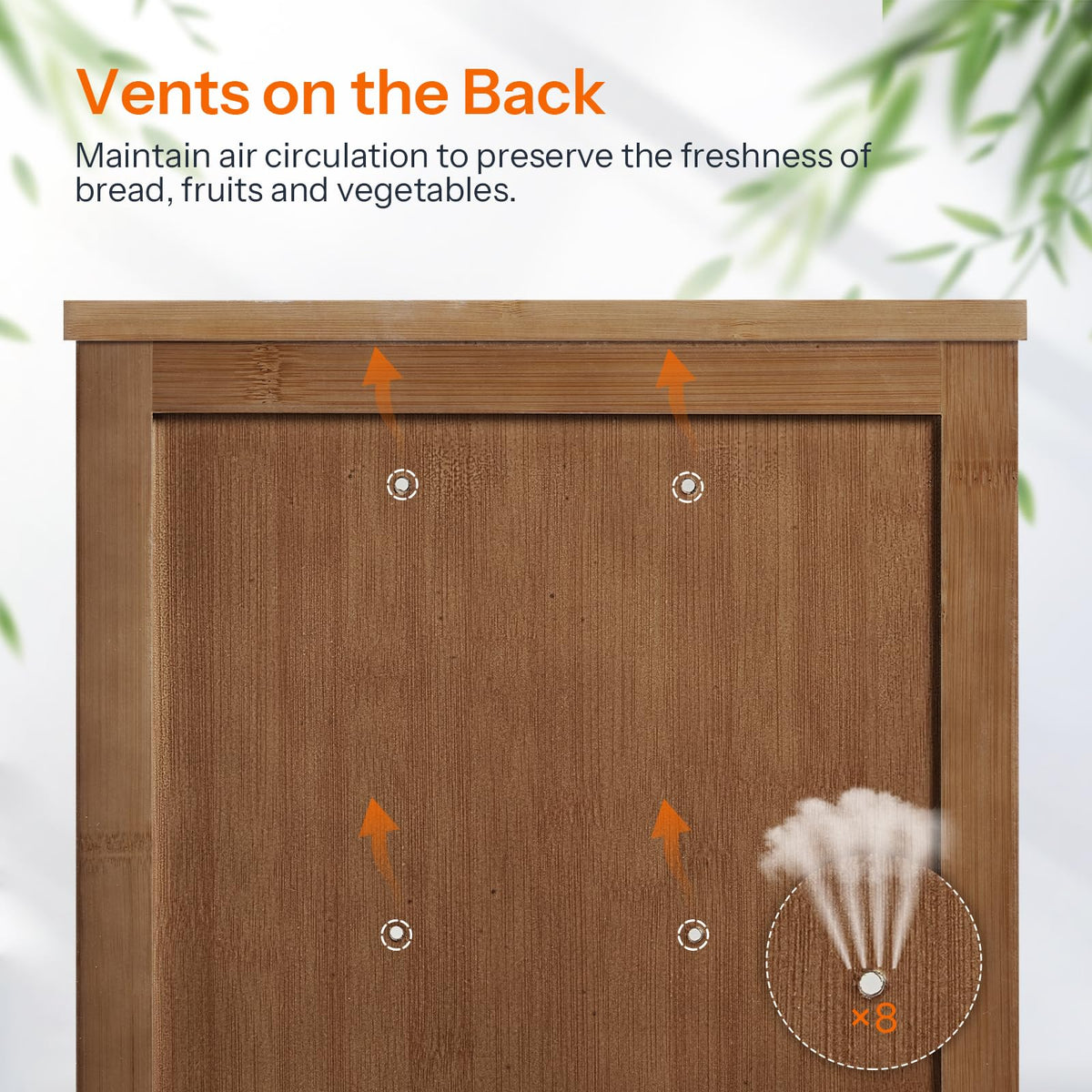 Bamboo 2-Tier Bread Box V13287