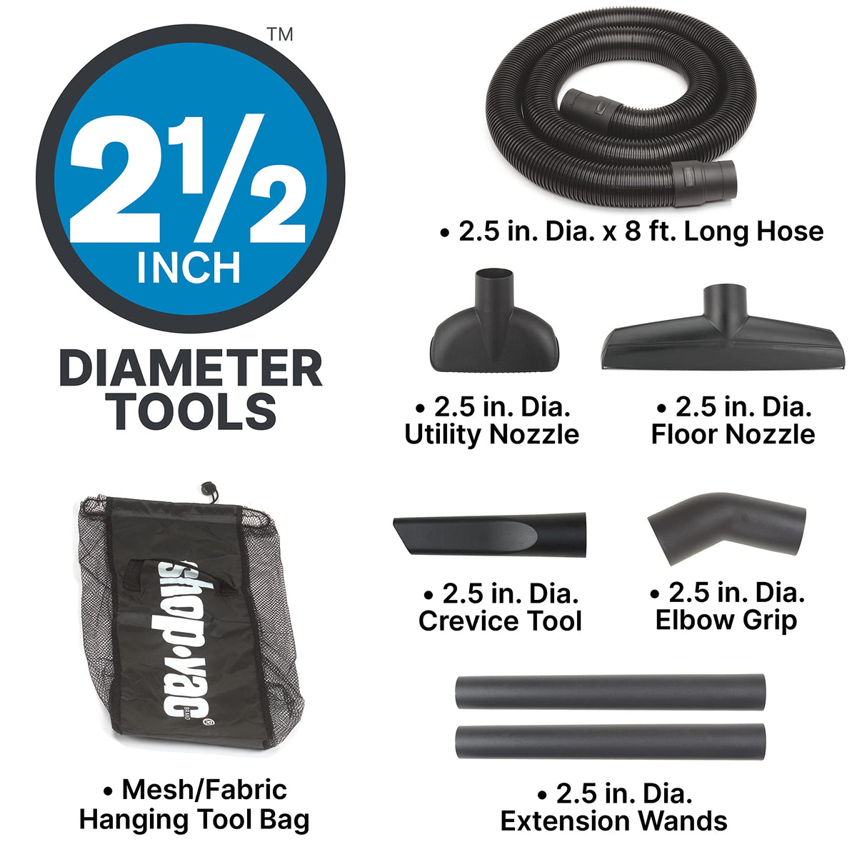 16 Gallon 6.5 Peak HP Wet/Dry Vac with Blower N808