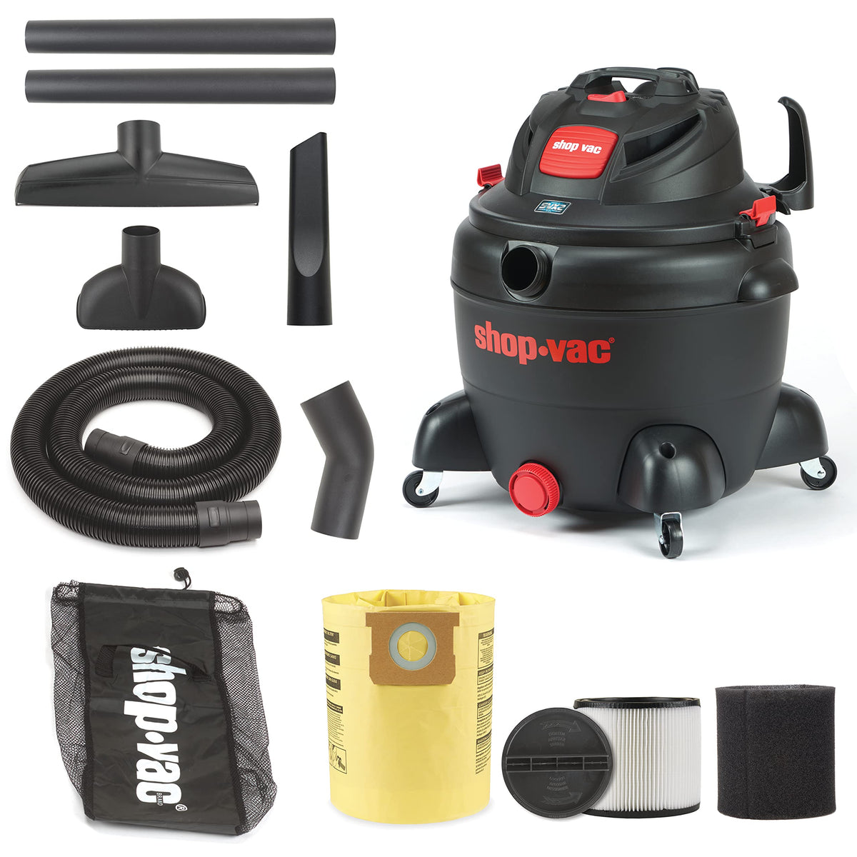16 Gallon 6.5 Peak HP Wet/Dry Vac with Blower N808