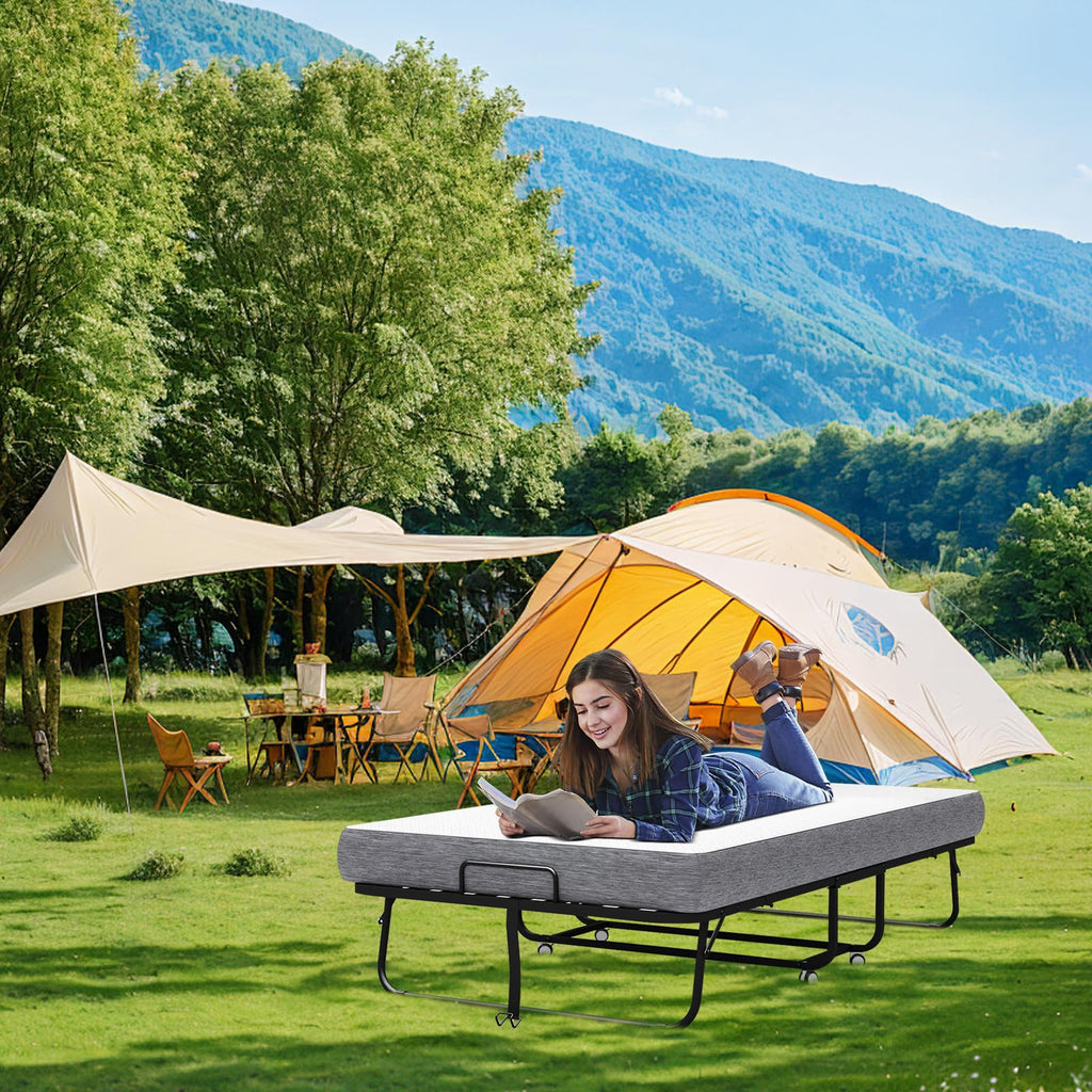 Folding Bed with Mattress N3597