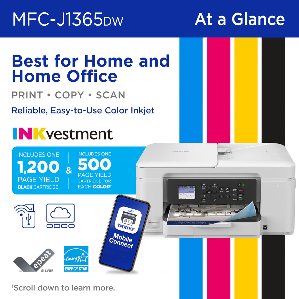 Wireless Color Inkjet All-in-One Printer with Automatic Duplex Printing N7085