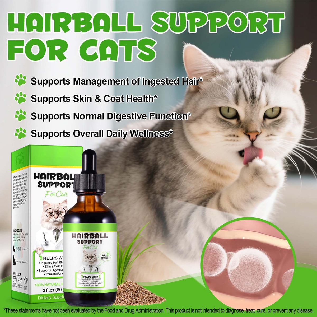 Cat Hairball Remedy Drops 2 fl oz M536138