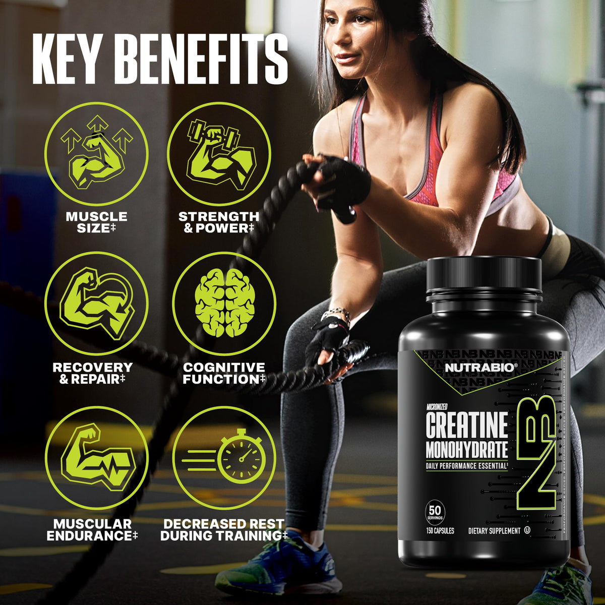 Micronized Creatine Monohydrate Capsules D96446