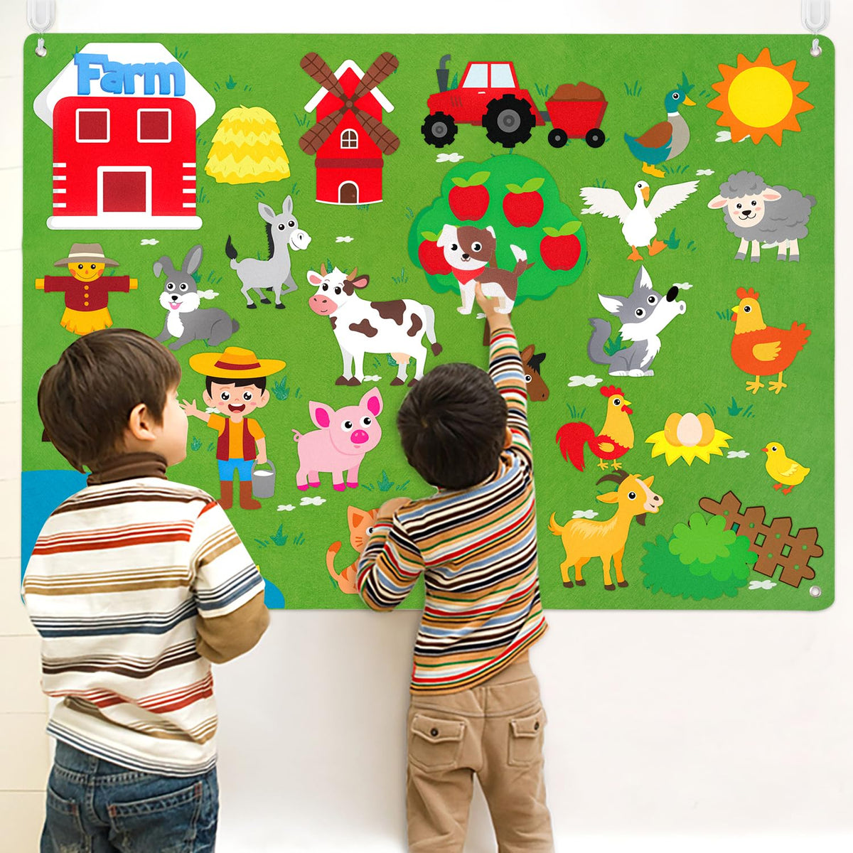 Farm Animals Felt Board Set 38Pcs U2000