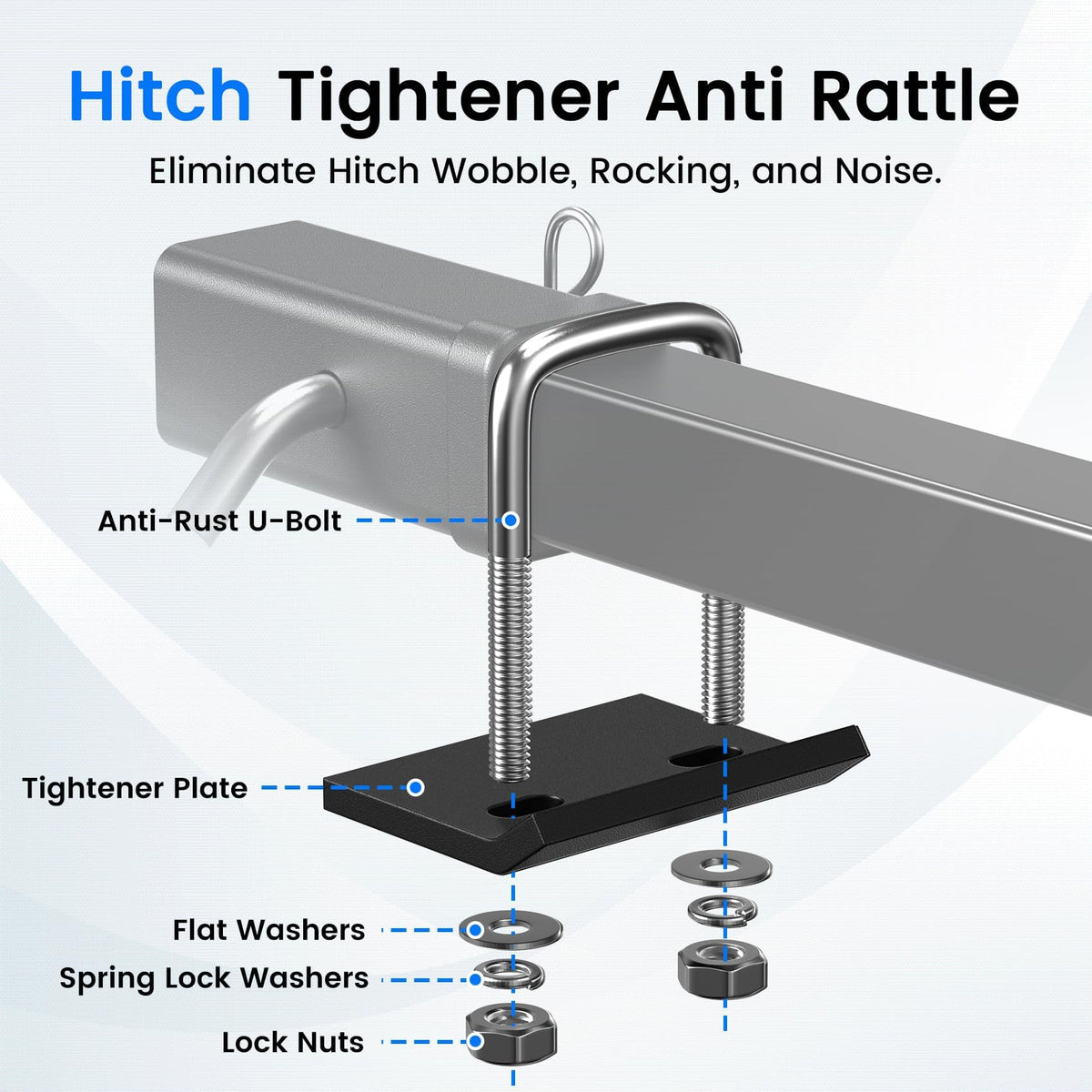 Truck Bed Extender Hitch Mount with Flag S579089