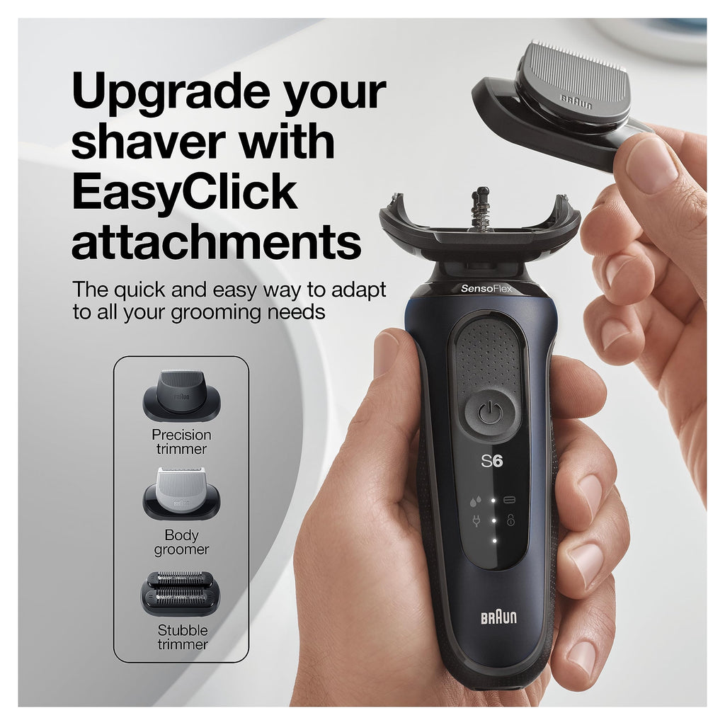 Electric Razor Wet & Dry Rechargeable Cordless Foil Shaver Black Y36624