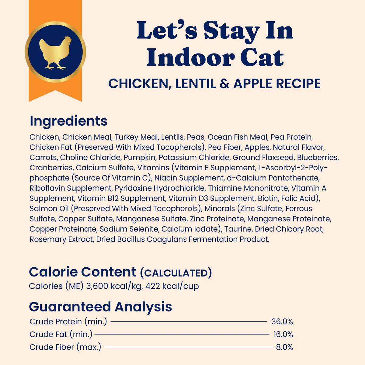 Solid Gold Indoor Chicken Dry Cat Food High Fiber, Adult & Senior Cats 12LB E658330