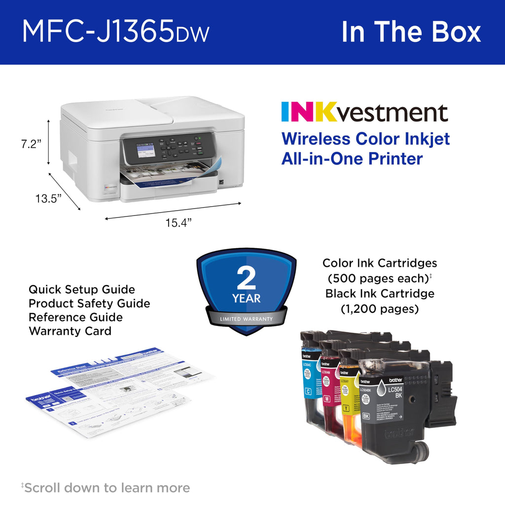 Wireless Color Inkjet All-in-One Printer with Automatic Duplex Printing N7085