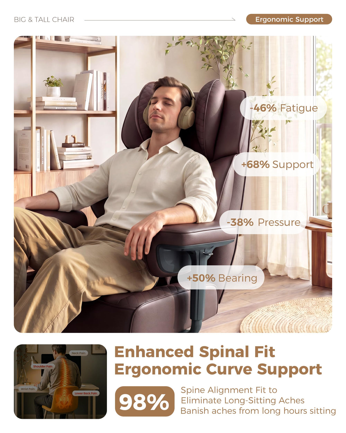 Big and Tall Ergonomic Office Chair C507277