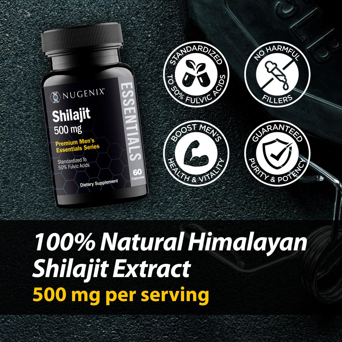 Shilajit 500mg 60 Capsules M5858