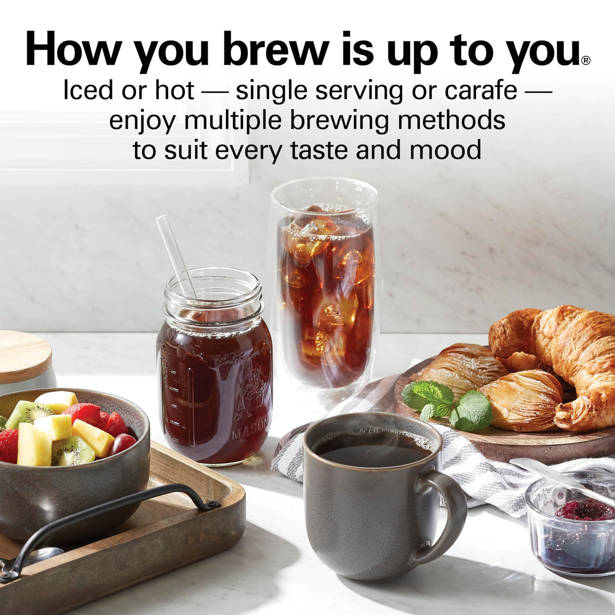 5-in-1 Drip & Single Serve Coffee Maker E7507
