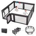 Foldable Adjustable 8-Panel Baby Playpen with Mesh K768183