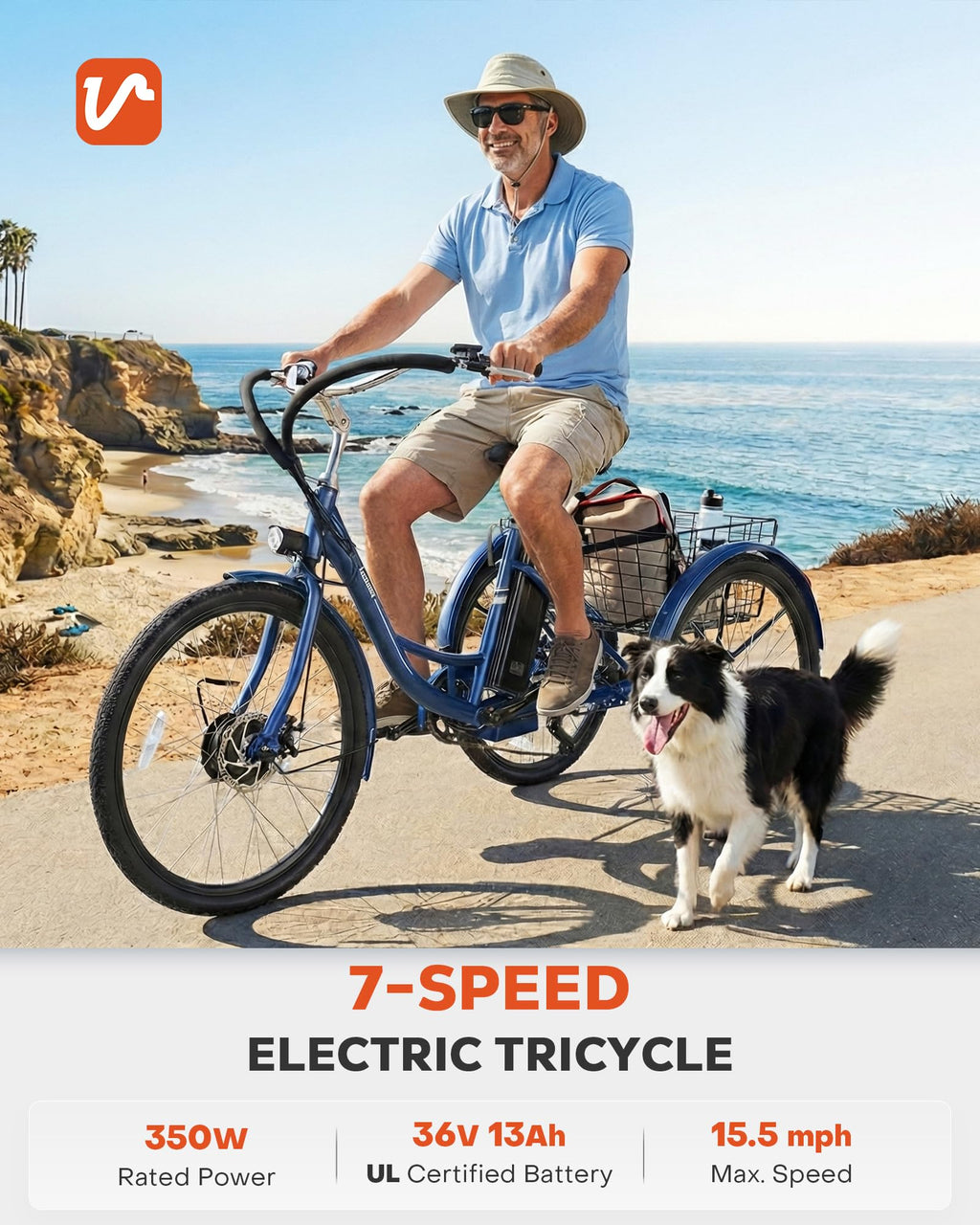Electric Trike 7 Speed I6203