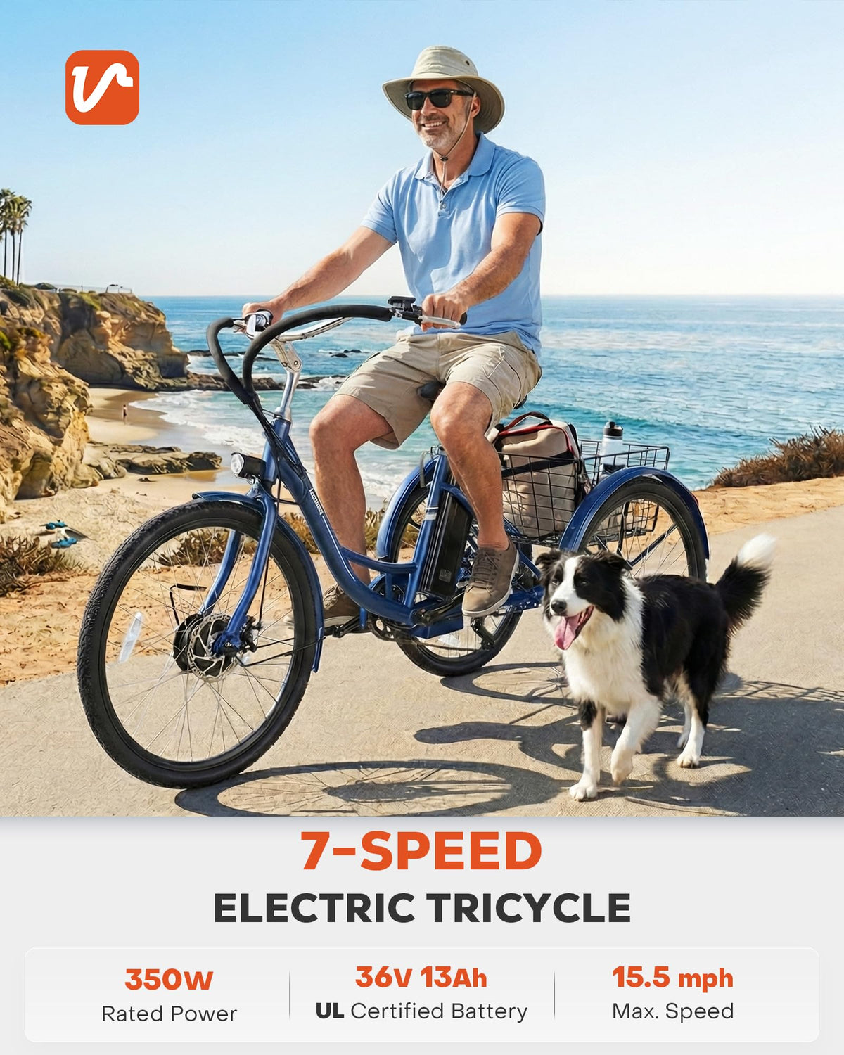Electric Trike 7 Speed I6203