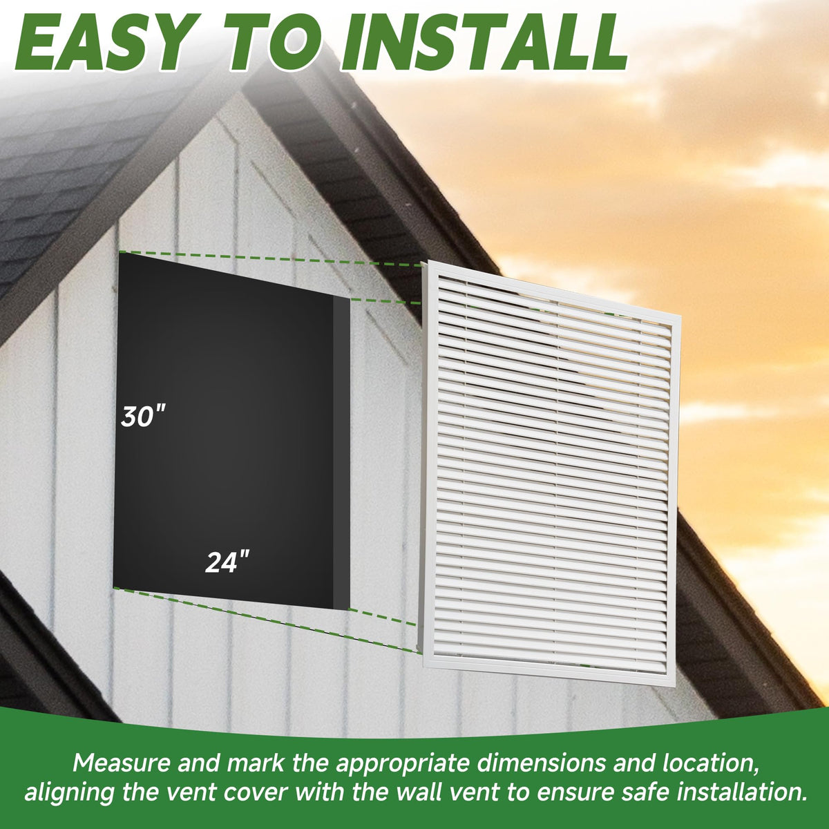 24 x 30 Inch Gable Vent O4747