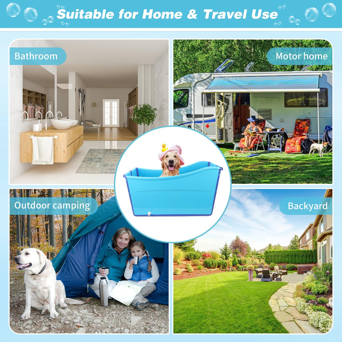 Foldable Dog Bathtub U3315