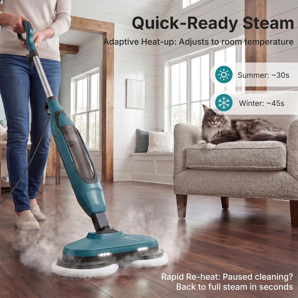 Steam Mop with Rotating Pads, 4 Cleaning Modes Z53263