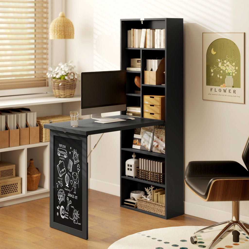 Black Foldable Convertible Computer Desk N53541