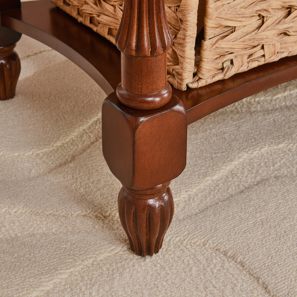 Side Table with Drawer and Storage Shelf O2157