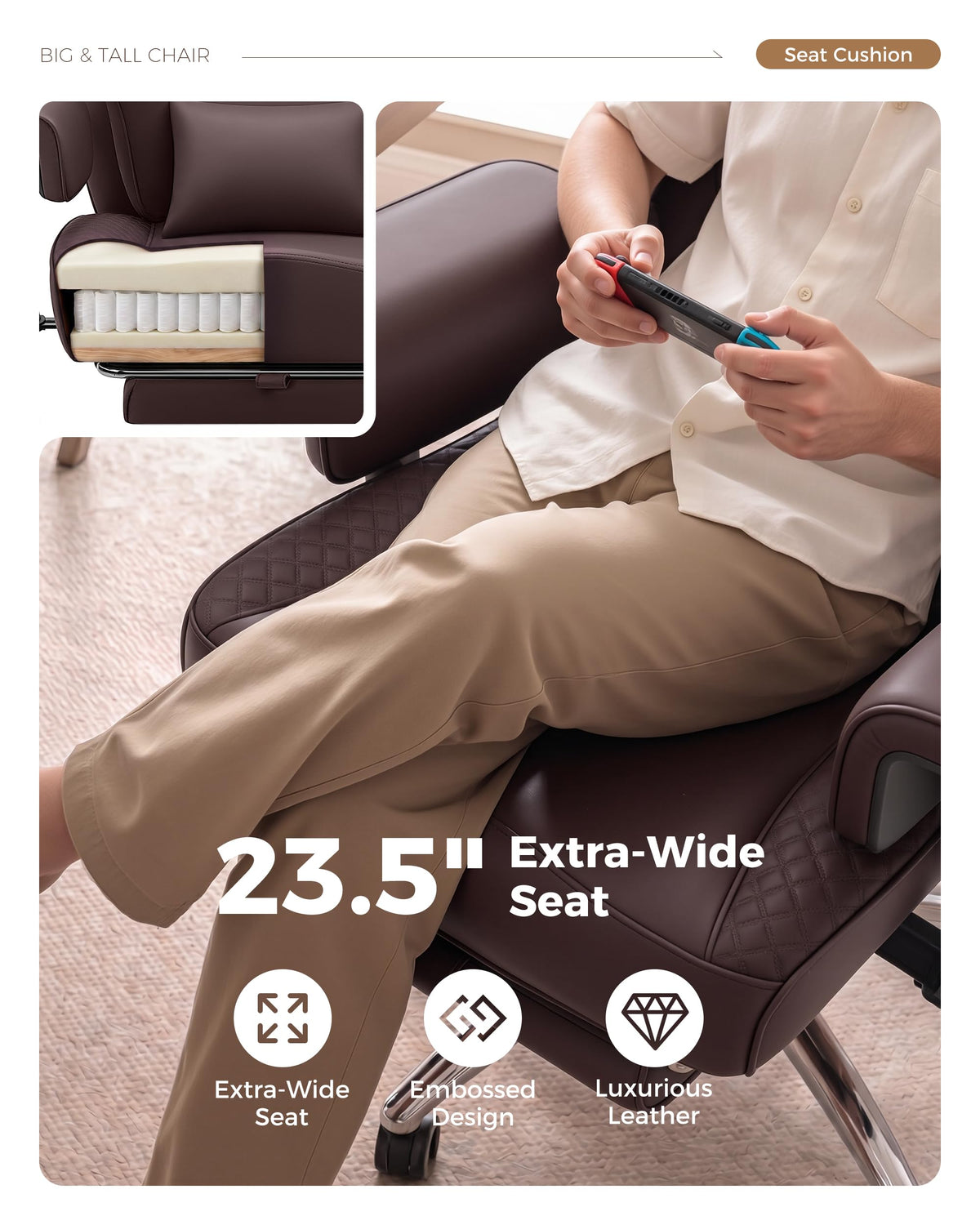 Big and Tall Ergonomic Office Chair C507277