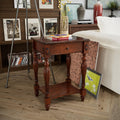 Side Table with Drawer and Storage Shelf O2157