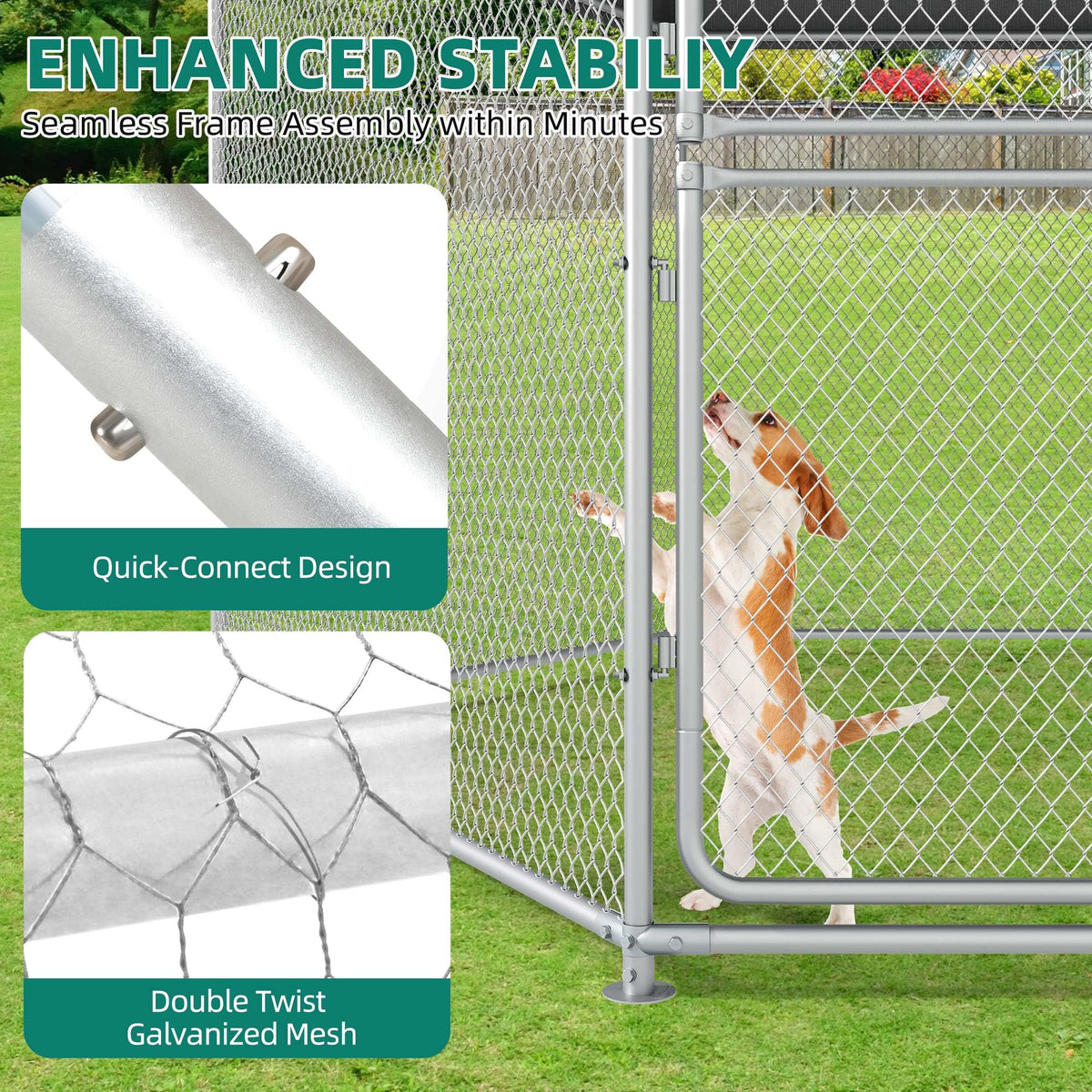 Extra Large Outdoor Dog Kennel L113