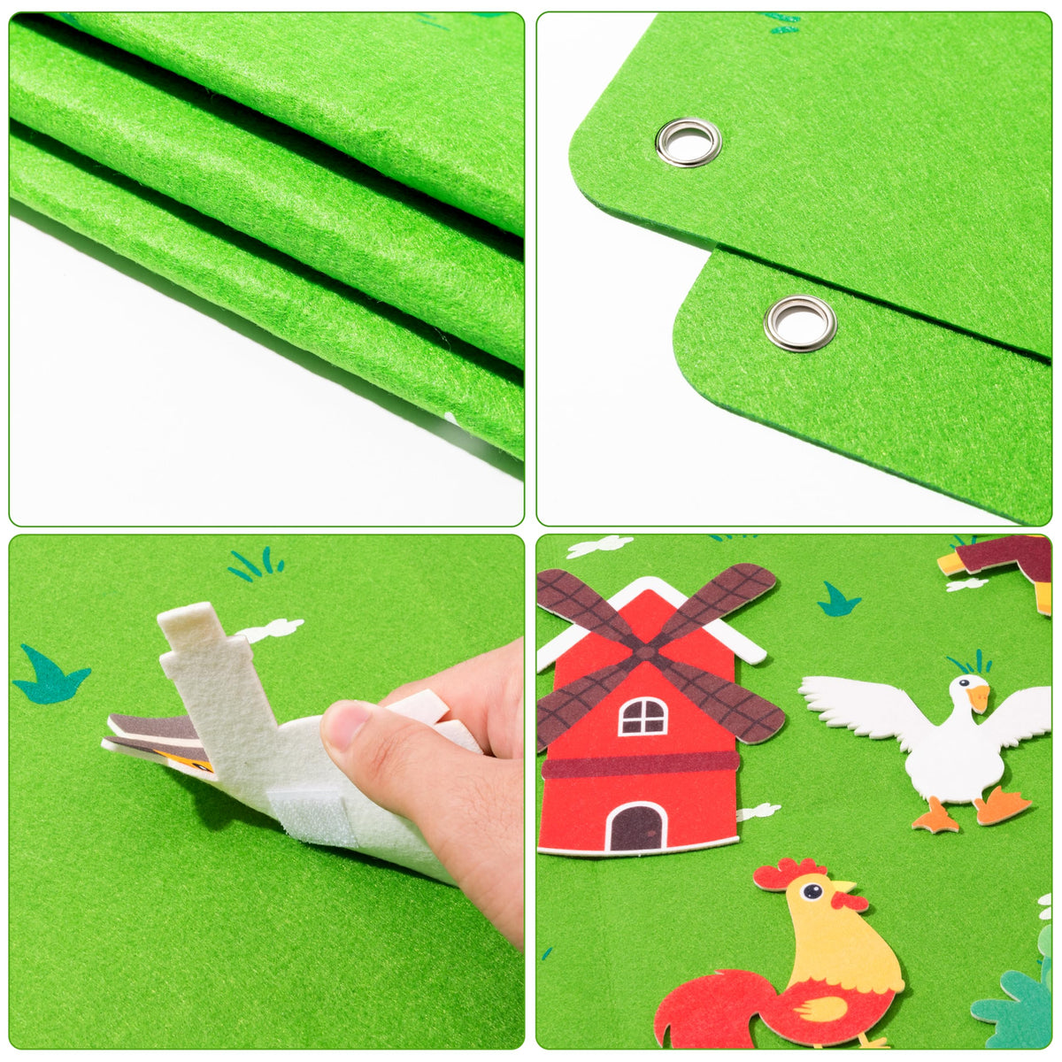 Farm Animals Felt Board Set 38Pcs U2000