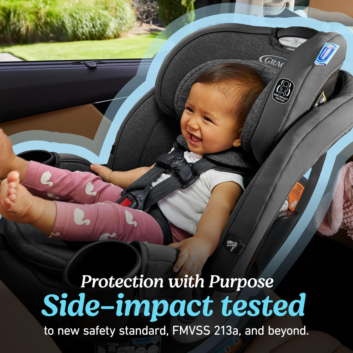 3-in-1 Rotating Convertible Car Seat H723117